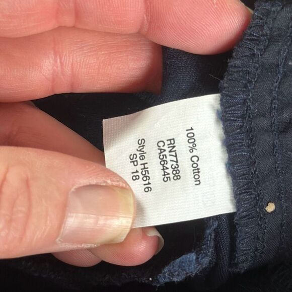 J. Crew Womens Navy Blue Chino Cotton Shorts size 8 Style H5616 - Picture 6 of 6